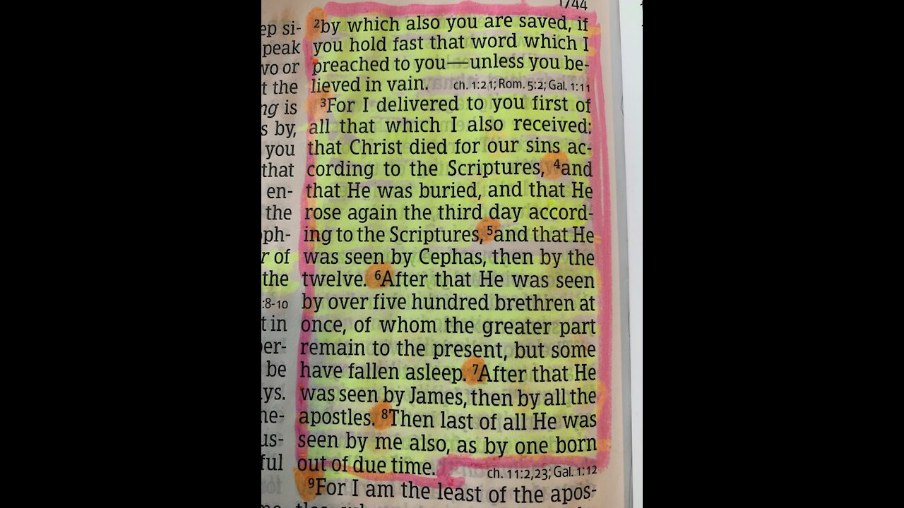 Is the Gospel really 1 Corinthians 15:1-4.???