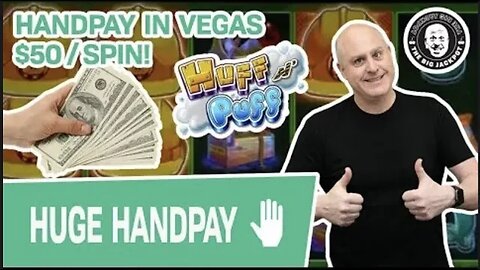 🦊 Huff N' Puff HANDPAY in VEGAS! 🎇 $50 Spin BONUS Jackpot