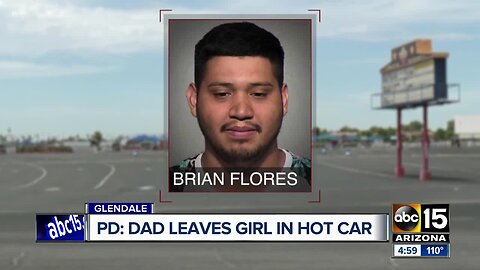 Toddler left in car with no air conditioning at Glendale drive-in theater