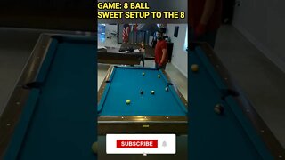 sweet setup to the 8 #8ballpool #shorts