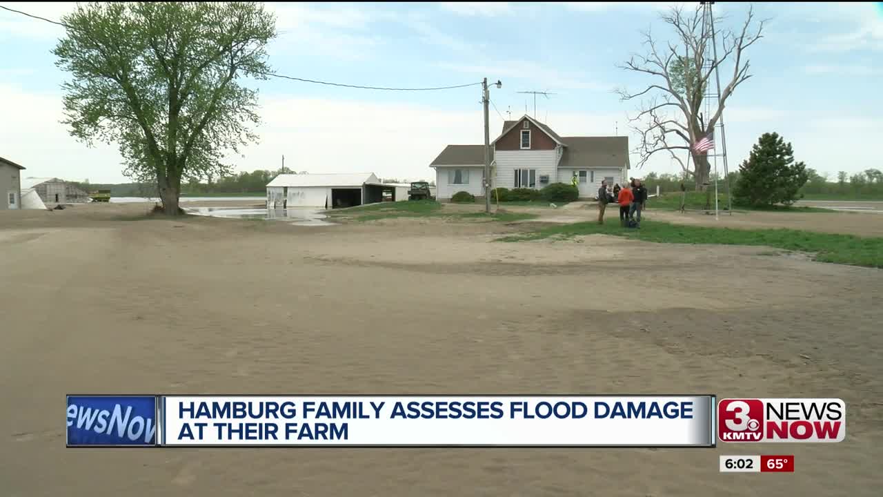 Family airboats to home to assess flood damage