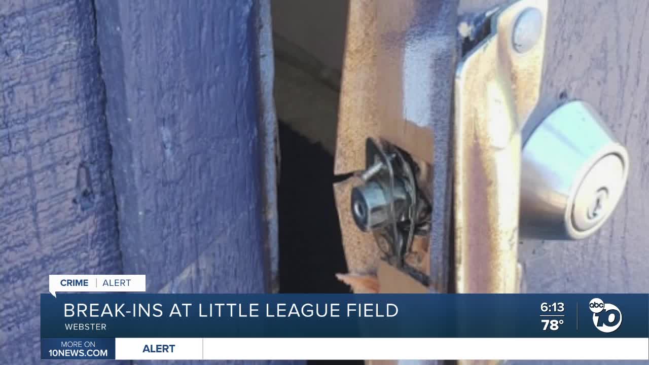 Break-ins at San Diego Little League field