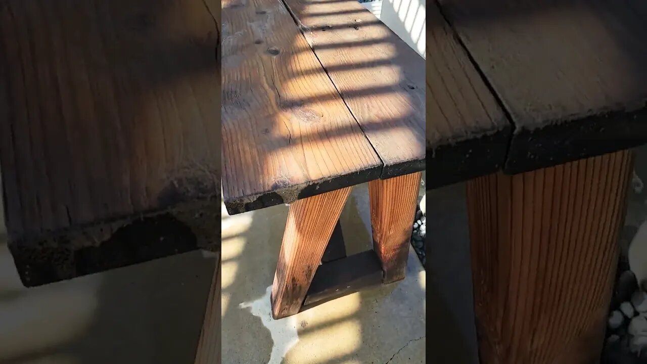 clean outdoor wood