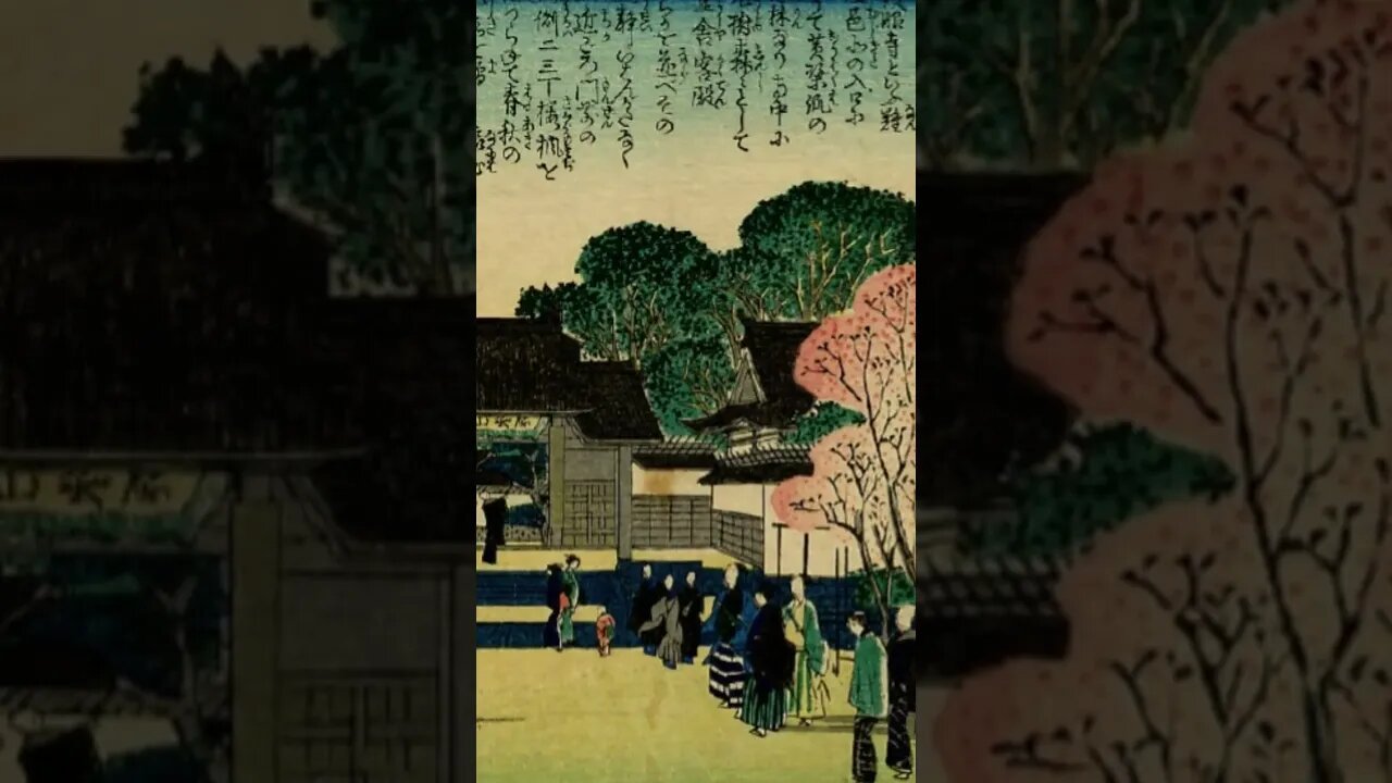 Japanese in Shrines, Temples, and Festivals Depicted in Ukiyoe and Stories #shorts