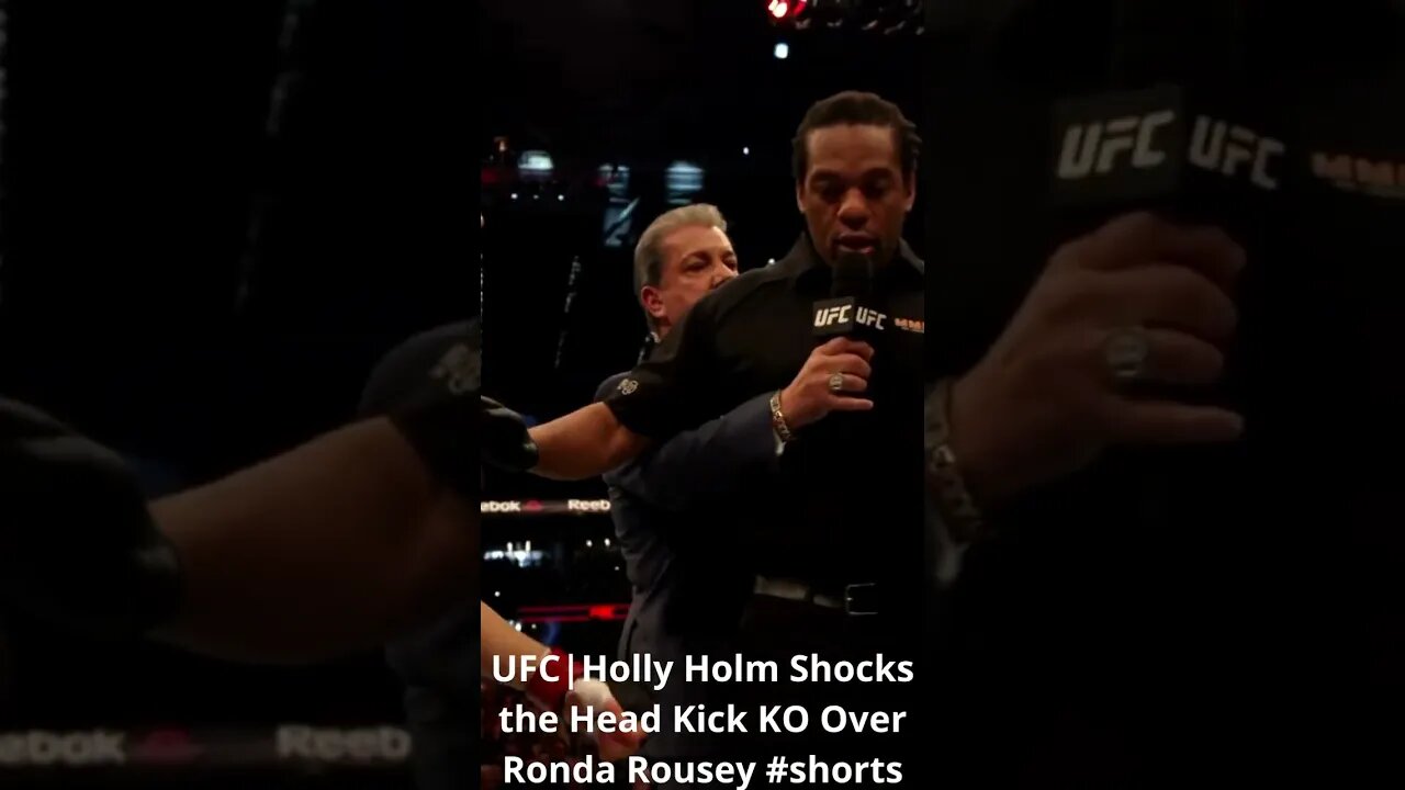 UFC|Holly Holm Shocks the Head Kick KO Over Ronda Rousey #shorts #ufc