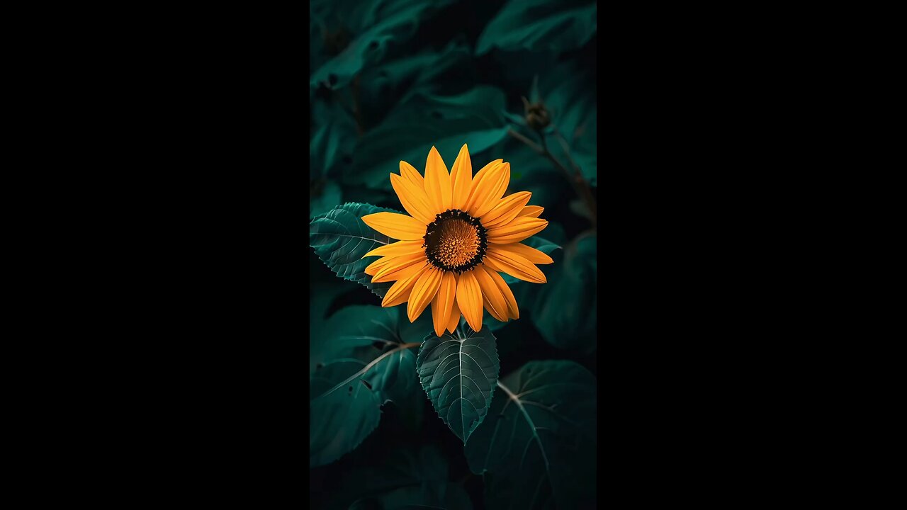 Sunflower with view