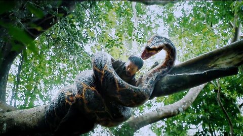 Anaconda eats a man