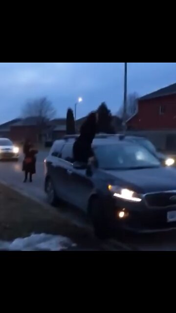 Fleeing the scene and publicly freaking out…