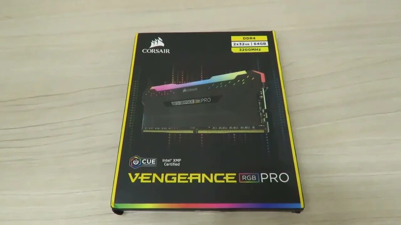 Corsair Vengeance RGB Pro 64GB (2x32GB) DDR4 3200 (PC4-25600) C16 Desktop Memory–Black