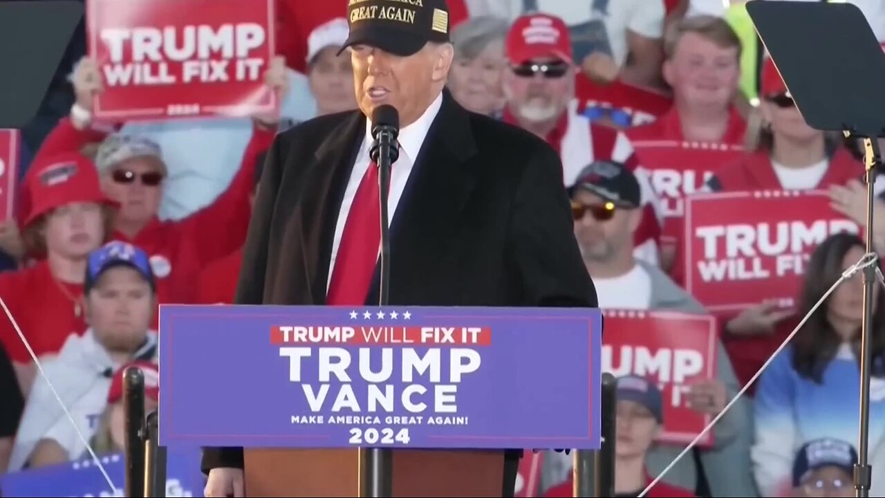 LIVE: Trump delivers remarks at a campaign rally in North Carolina