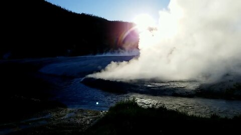 Heartbeat of Yellowstone, Black Sand Basin, Live, On Scene - Geyser Popping in 4K