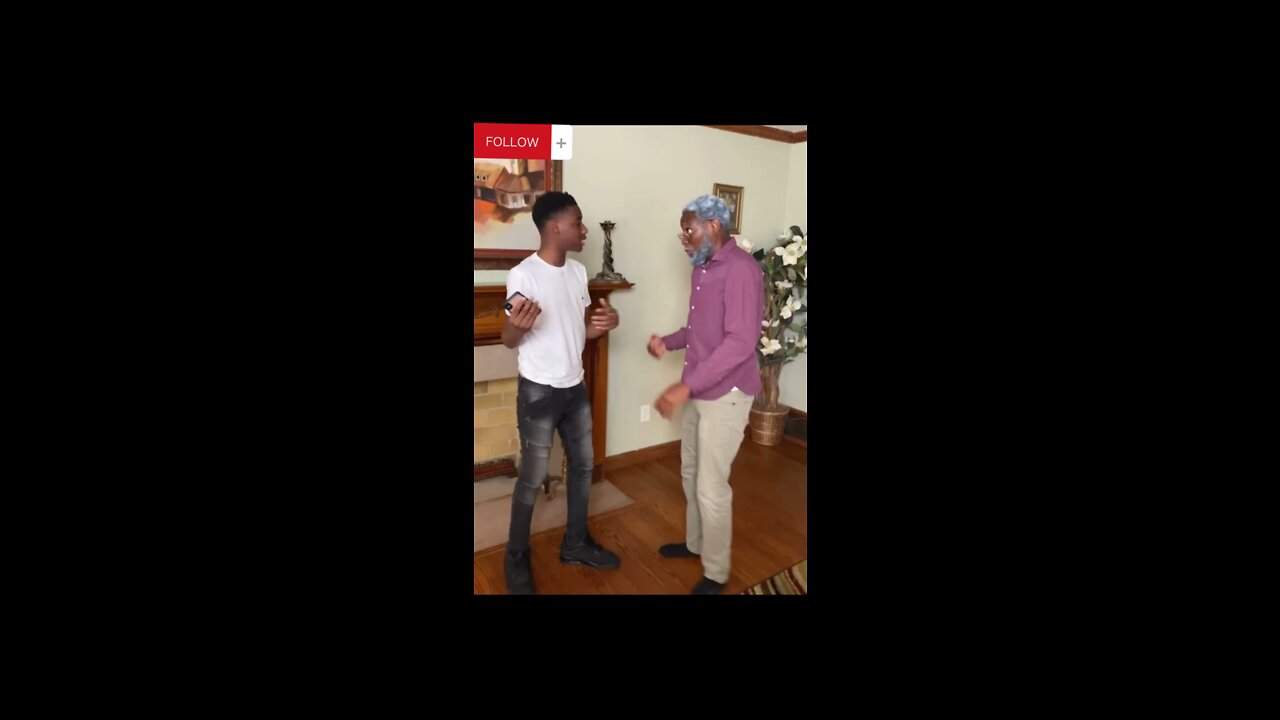 running through grandparents house