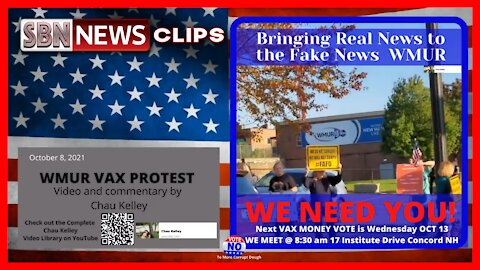 Anti Vax Mandate Protest at WMUR - 4408
