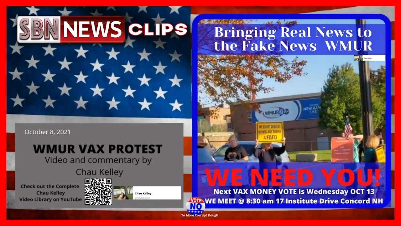 Anti Vax Mandate Protest at WMUR - 4408