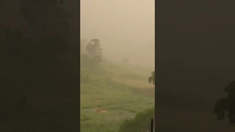 Storm after hot Aussie summer day