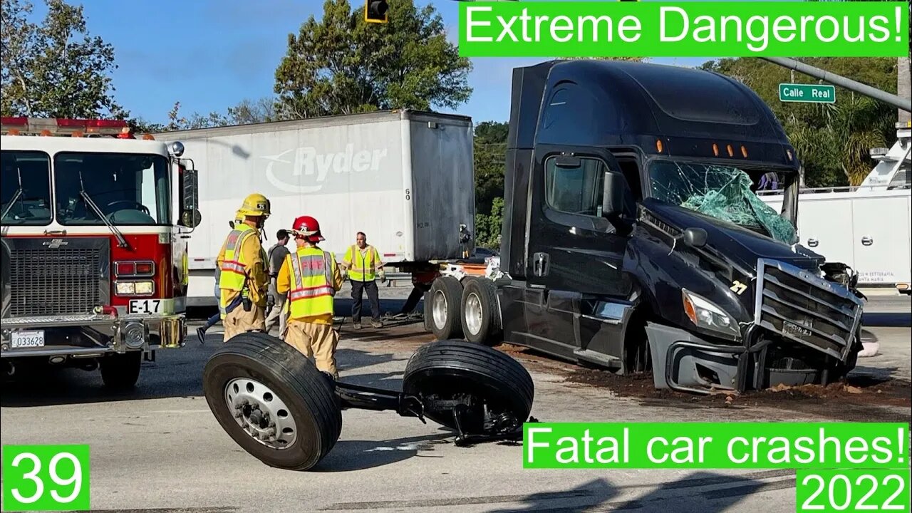 Extreme Dangerous! Fatal car crashes 39- 2022