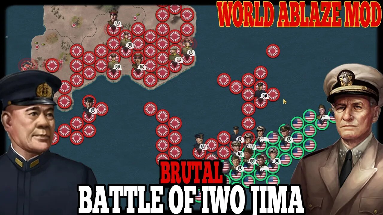 BATTLE OF IWO JIMA BRUTAL! World Ablaze Mod