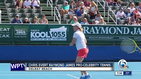 Chris Evert Raymond James pro-celebrity tennis event held in Delray Beach