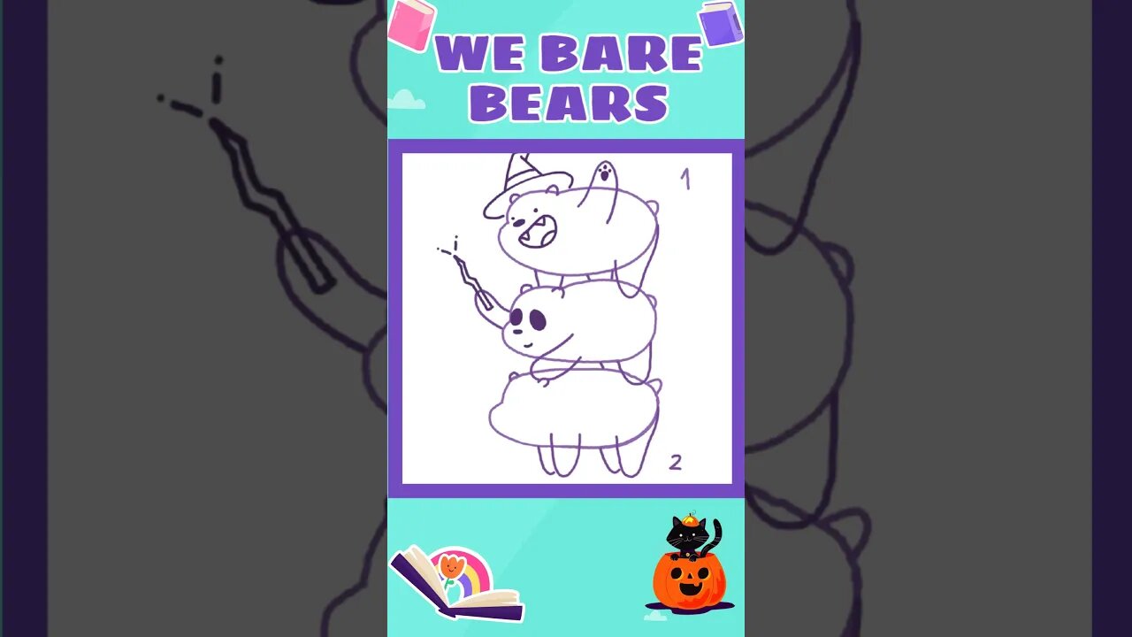 How to draw We Bare Bears 🐻🐼🎃