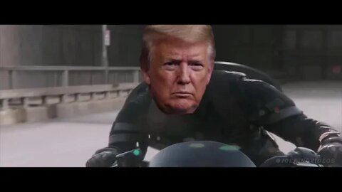 Rare video of Trump riding a bike