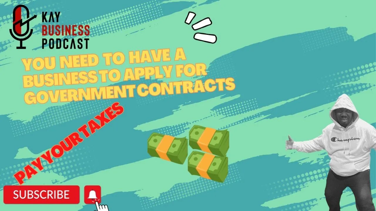 Pay the taxes you owe before you apply for any government contracts for your business