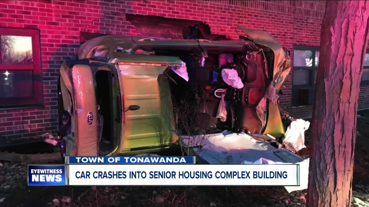 Two injured after vehicle crashes into Town of Tonawanda senior apartment building