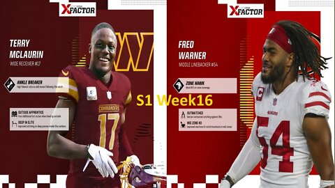 Madden Nfl 23 49ers Vs Commanders Simulation Franchise S1 W16 | 4K