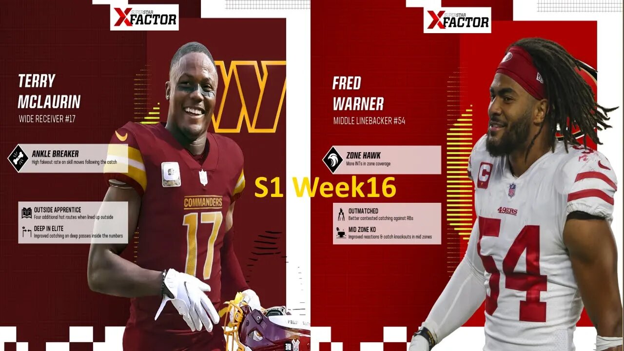 Madden Nfl 23 49ers Vs Commanders Simulation Franchise S1 W16 | 4K