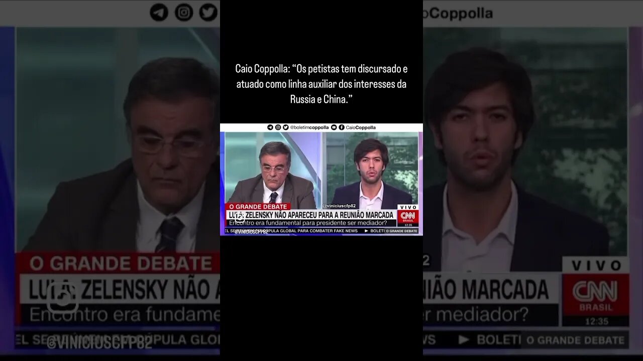 Coppolla: “Os petistas tem discursado e atuado como linha auxiliar dos interesses da Russia e China”