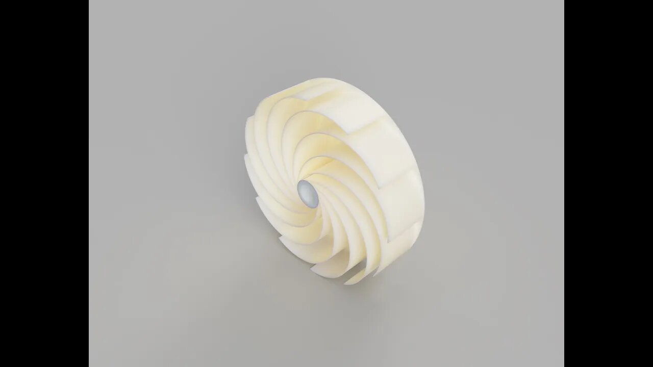 Airless Spiral Impeller (3D Printable Wind Turbine)