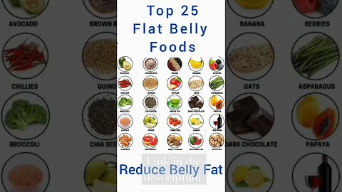 25 best flat belly foods for quick fat loss | Flat belly foods to eat | Flat belly diet #shorts