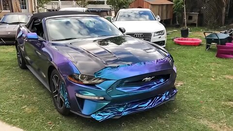 How to Wrap a 2018 Mustang In Color Shift | Full DIY Guide