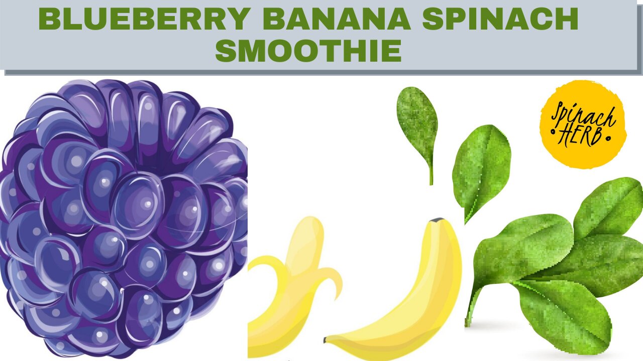 Blueberry Banana Spinach Smoothie #shorts