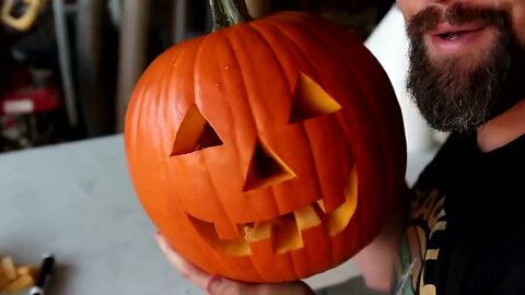 EASY scary pumpkin in a pumpkin CARVING