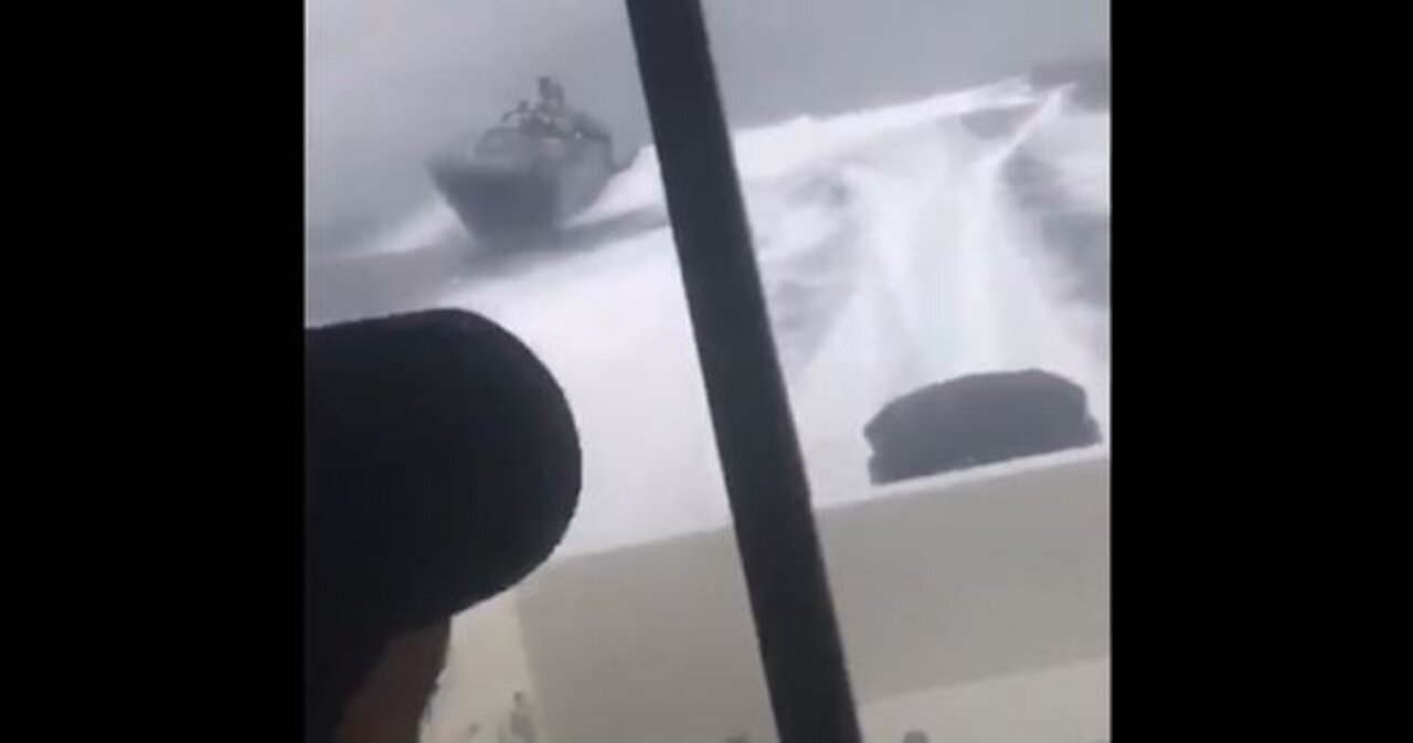 WATCH: Spanish customs speedboat go full Miami Vice ramming a traffickers boat.