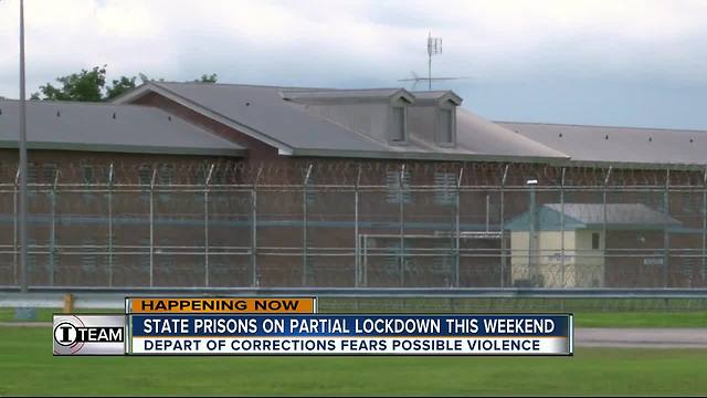 State prisons on partial lock down this weekend