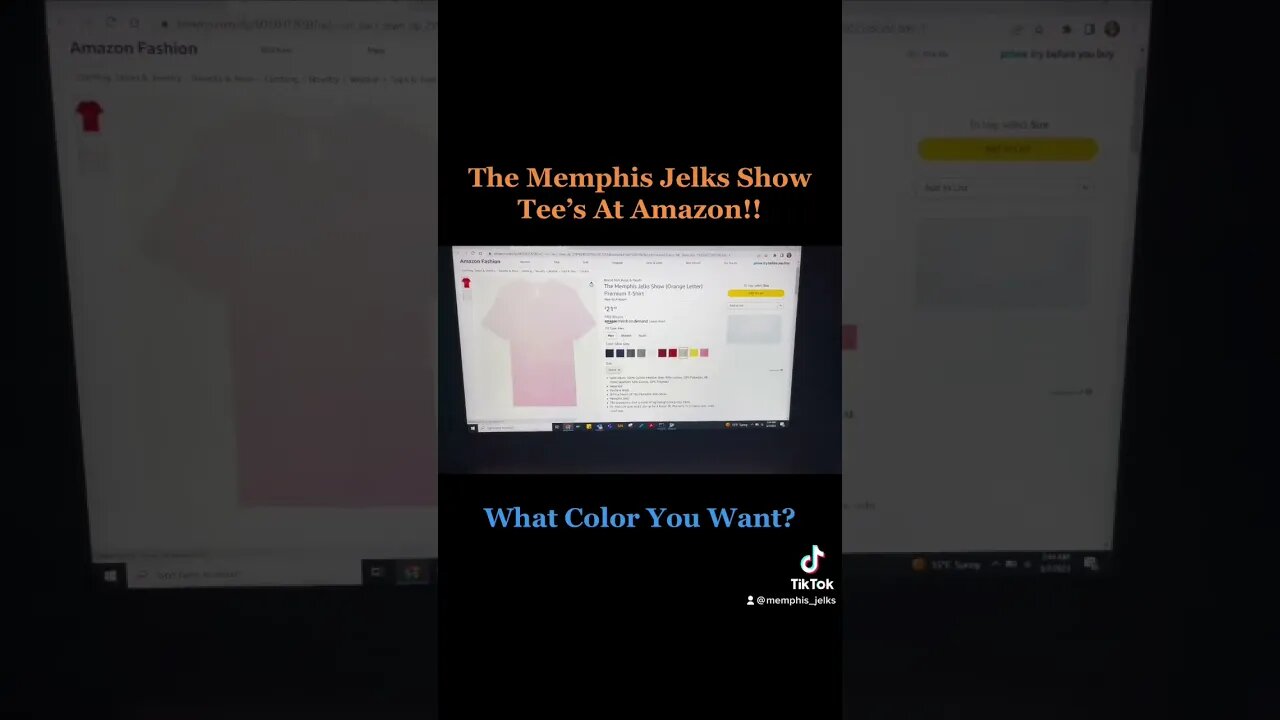 What Color You Want?! #amazon #thememphisjelksshow #teeshirt #memphisjelks #whatcoloryouwant