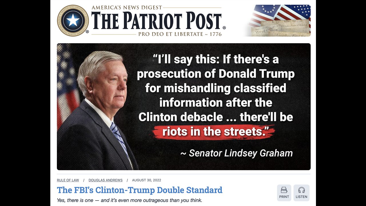 The Patriot Post Audio Edition Podcast for 8/30/22