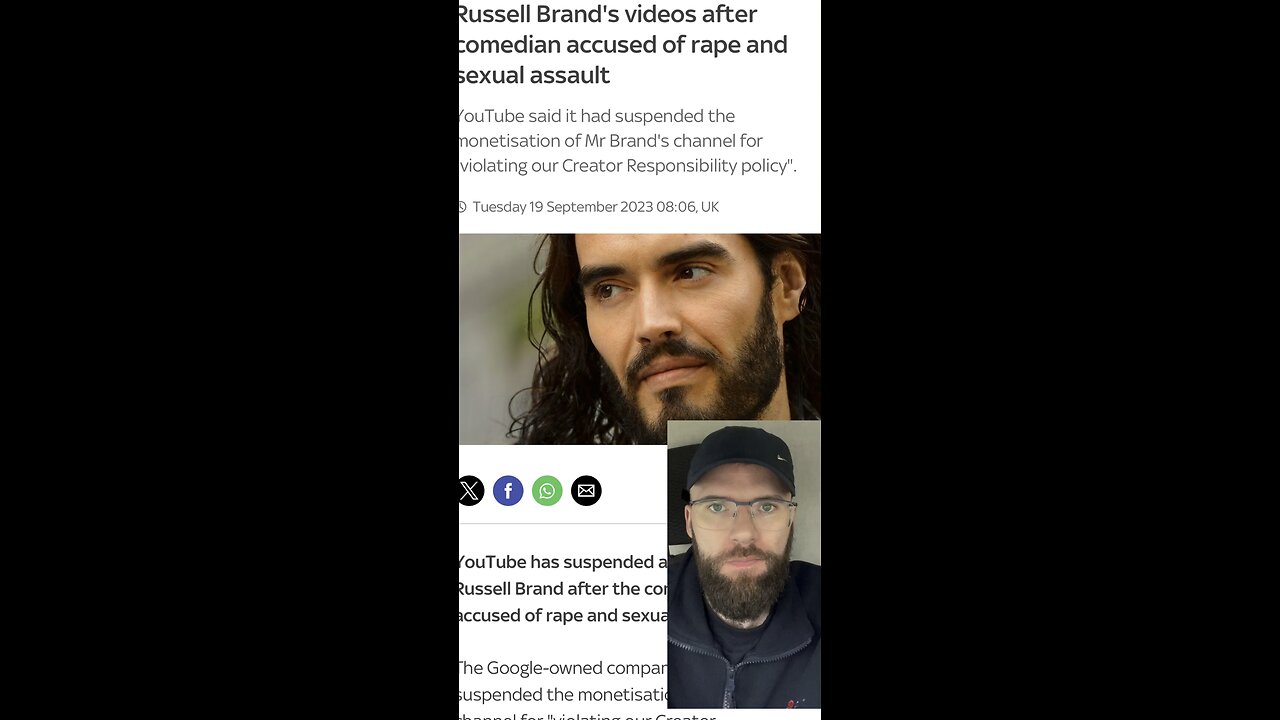 Russel Brand BANNED from YouTube