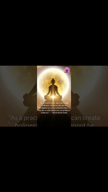 Holiness CANNOT Be Bestowed Upon Us by Someone Else!! #shorts #holiness #thichnhathanh
