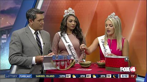 Talking watermelons with the national and state watermelon queens