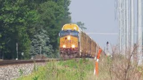 CSX Q214 Autorack Train from Bascom, Ohio June 13, 2021