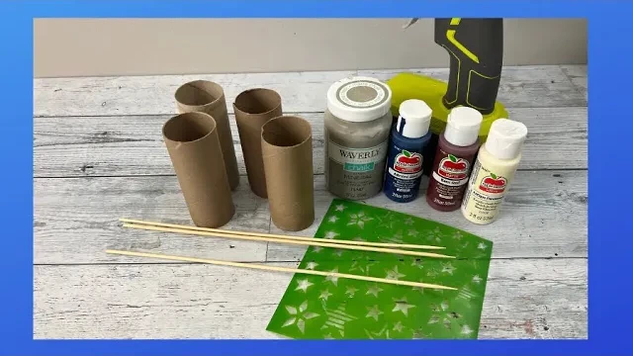 Decorative Patriotic Fireworks || Using Toilet Paper Rolls || Just 1 Easy Craft!