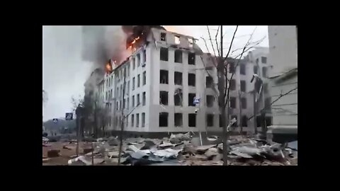 Kharkiv - Police Station Hit