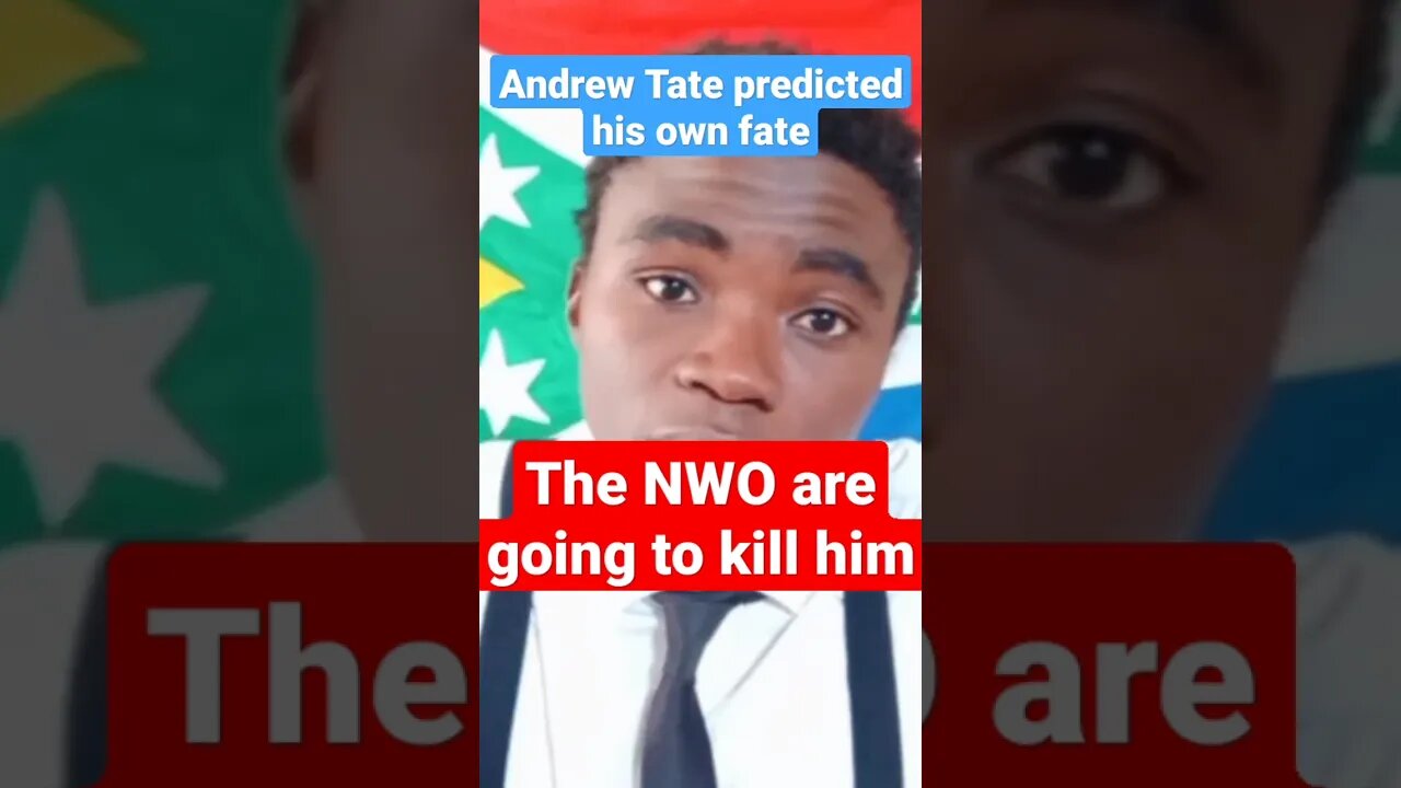 Andrew Tate predicted his own Fate. They are Going To Kill Him #andrewtate #nwo #tristantate