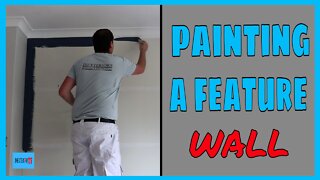 How to paint a feature wall / accent wall.