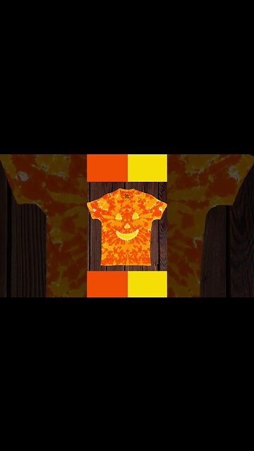 Tie Dye Jack-O'-Lantern T-Shirt #shorts