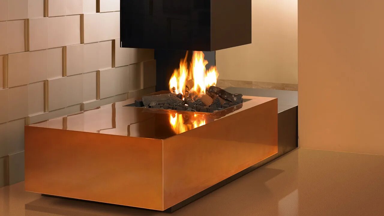 Fireplace in modern interior - stylish design solutions 2021