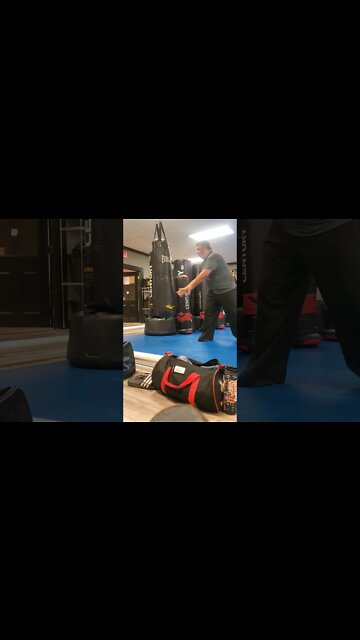 Working on the bag!! Having fun trying to lose weight and get healthy!