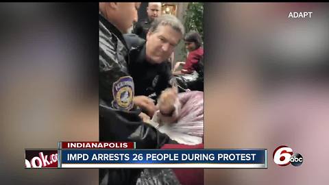 Protesters arrested outside Indianapolis home of HHS chief Azar